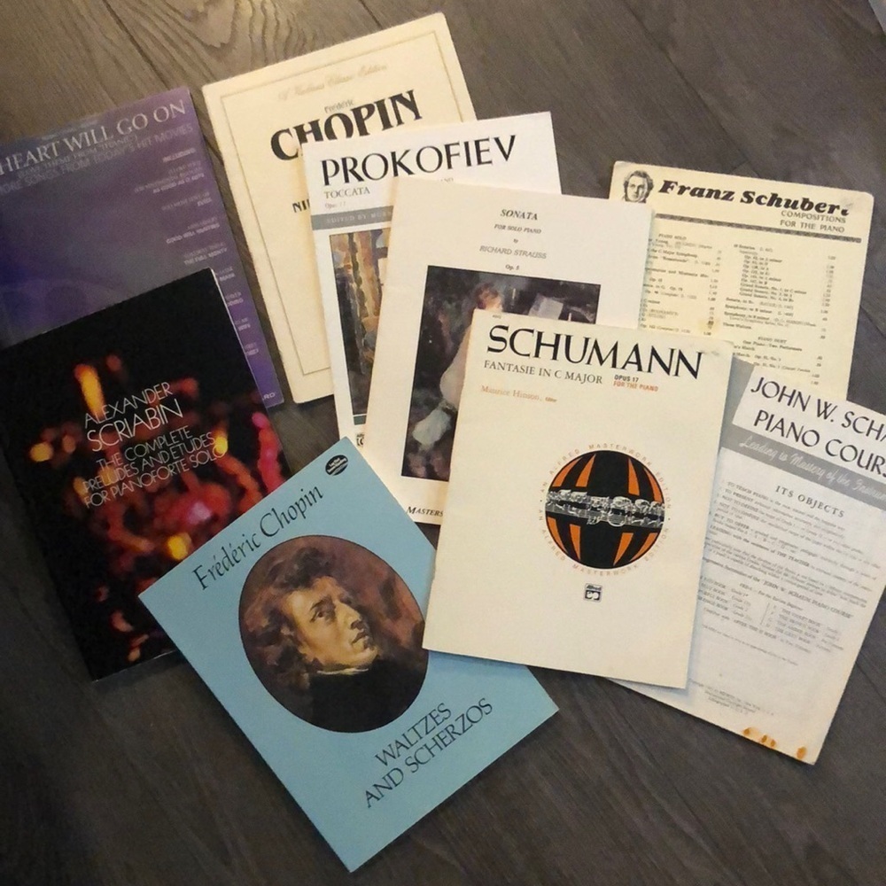 Vintage piano book bundle